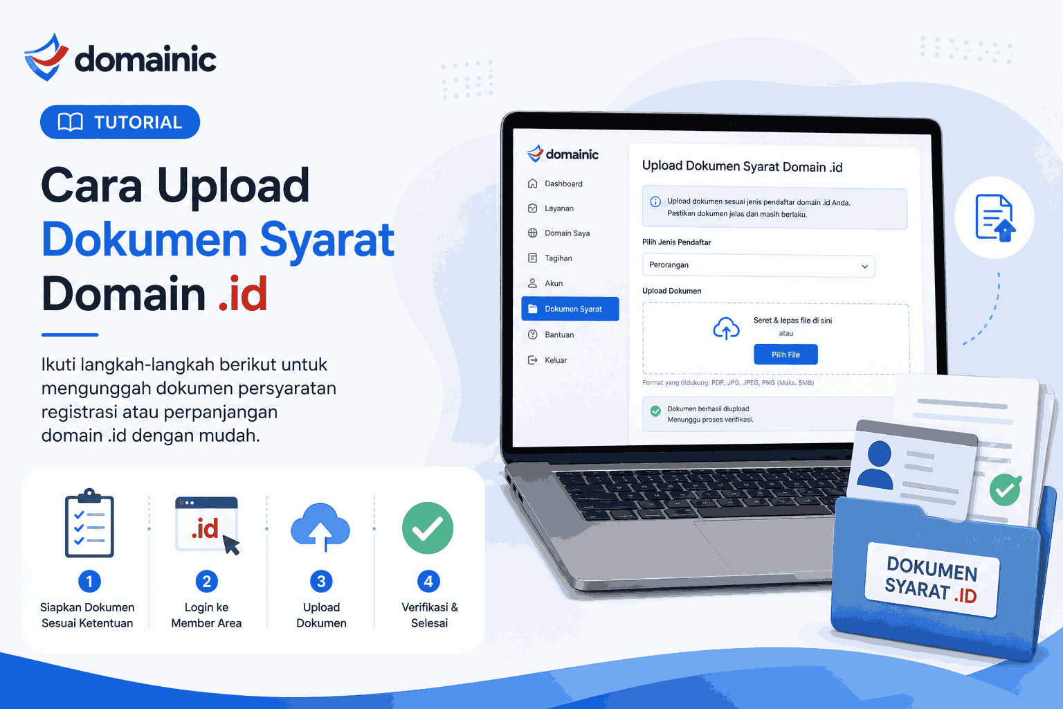 Upload Dokumen Syarat Domain ID